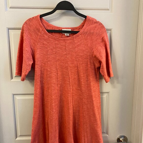 Ganni (Anthropologie) Swing Dress - Coral - Size L - Picture 2 of 3
